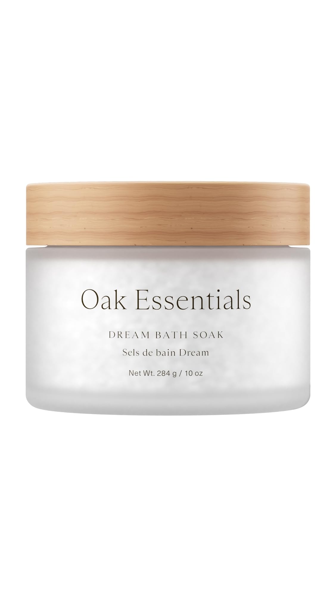 Oak Essentials Dream Bath Soak, Magnesium Bath Salts with European Sea Salt, Lavender, Chamomile and Geranium Oils, Restorative Soak for Recovery and Relaxation, 10 Oz