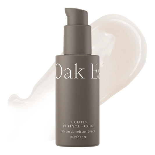 Oak Essentials Nightly Retinol Serum | Anti-Aging Face Serum with Gentle Retinol, Squalane & Avocado Extract, 1 Oz