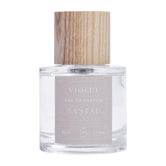 Oak Essentials Violet Santal Eau De Parfum | Clean Floral & Woody Fragrance with Violet, Italian Lemon, Amber, & Sandalwood, 50 mL
