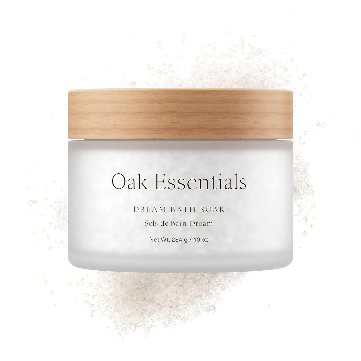 Oak Essentials Dream Bath Soak, Magnesium Bath Salts with European Sea Salt, Lavender, Chamomile and Geranium Oils, Restorative Soak for Recovery and Relaxation, 10 Oz