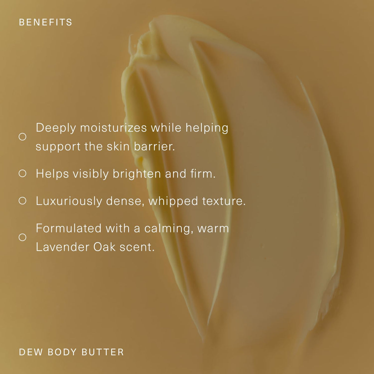 Oak Essentials Dew Body Butter, Whipped Shea Butter with Olive Tree Stem Cells and Sea Algae, Hydrating Body Moisturizer for Dry Skin, Crepiness, Firming, 5.3 Oz