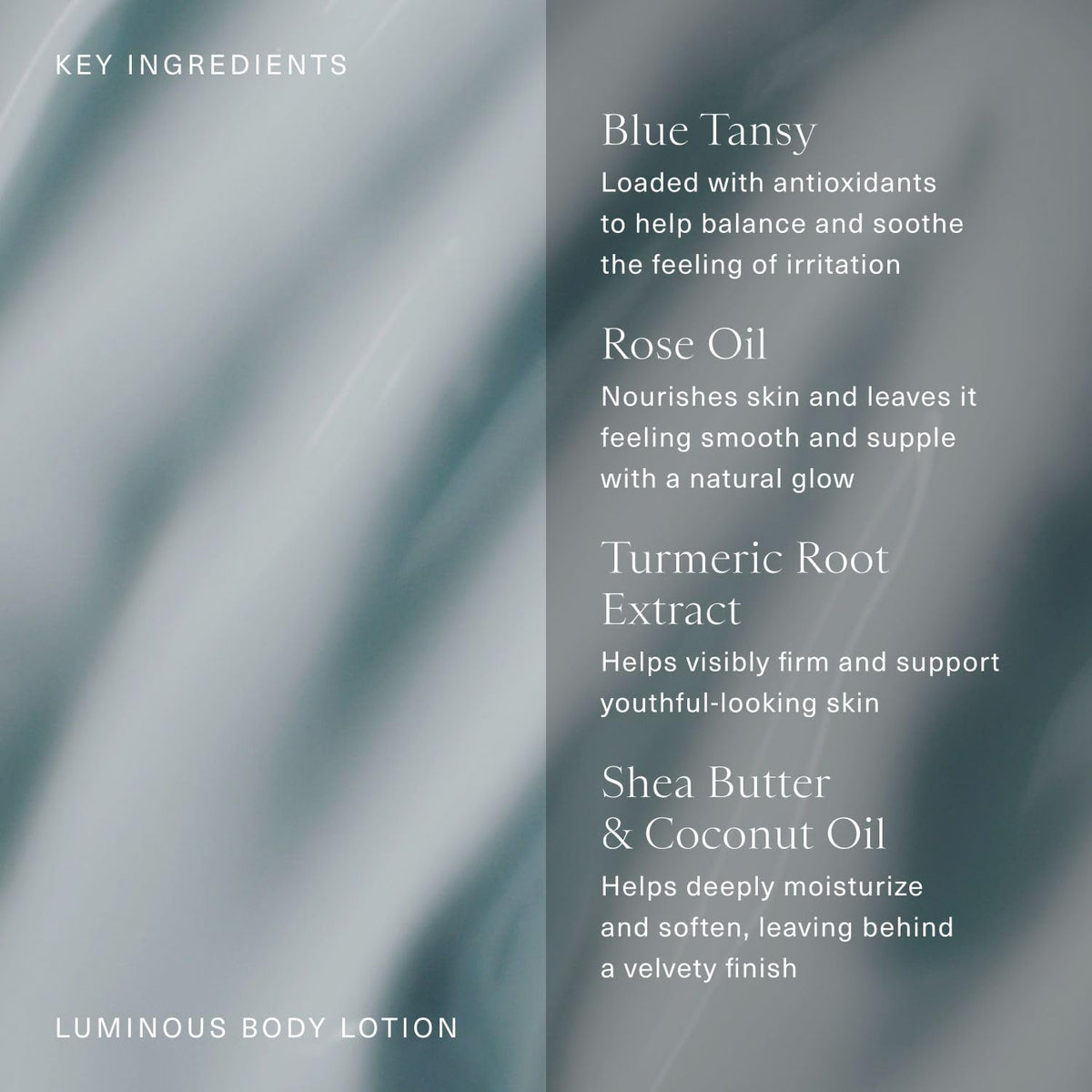 Oak Essentials Luminous Body Lotion, Hydrating Body Lotion for Women with Blue Tansy, Rose Oil, Shea Butter and Coconut Oil, Lightweight Moisturizer for Dry and Sensitive Skin, 10.1 Fl Oz
