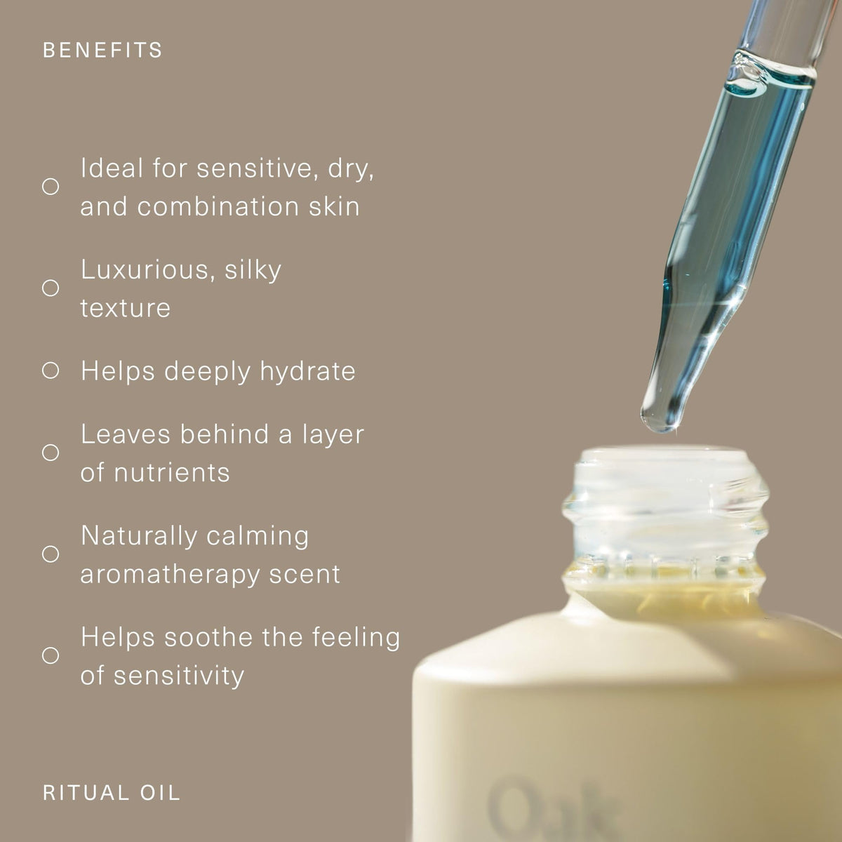 Oak Essentials Ritual Oil, Blue Tansy Hydrating Face Oil with Organic Jojoba Seed and Borage Seed Oils, Balances Sensitive-Feeling Skin, Silky Finish, 1 Fl Oz