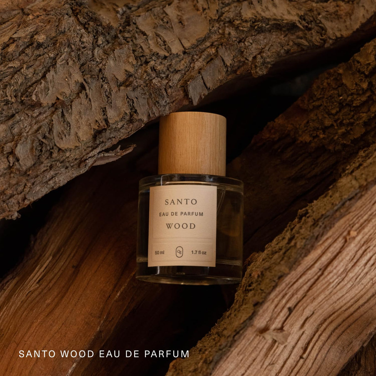 Oak Essentials Santo Wood Eau De Parfum | Clean Woodsy & Rich Fragrance with Eucalyptus, Palo Santo, Sandalwood & White Birch, 50 mL