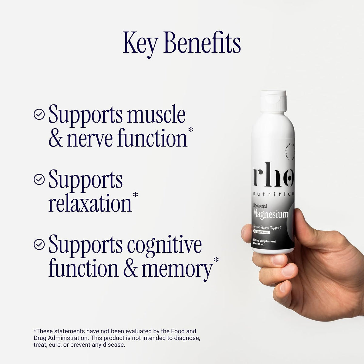Rho Nutrition Liposomal Magnesium Liquid Supplement
