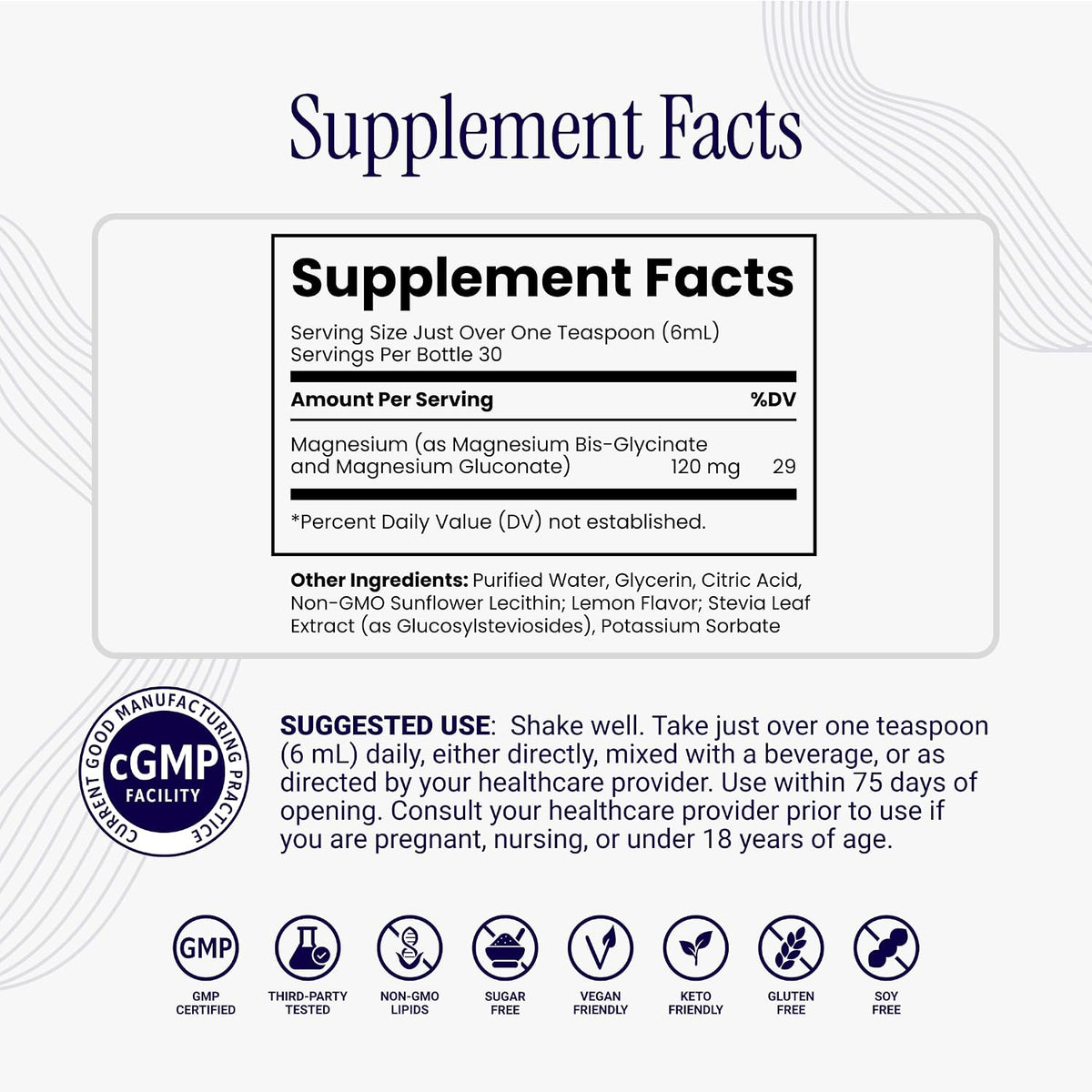 Rho Nutrition Liposomal Magnesium Liquid Supplement